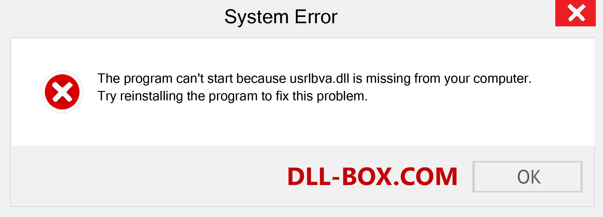  usrlbva.dll file is missing?. Download for Windows 7, 8, 10 - Fix  usrlbva dll Missing Error on Windows, photos, images